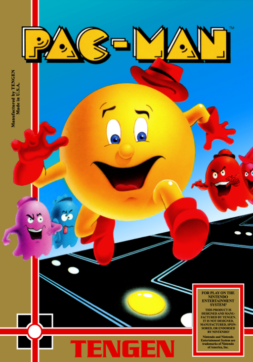 Pac-Man (USA) (Tengen) (Unl) box art